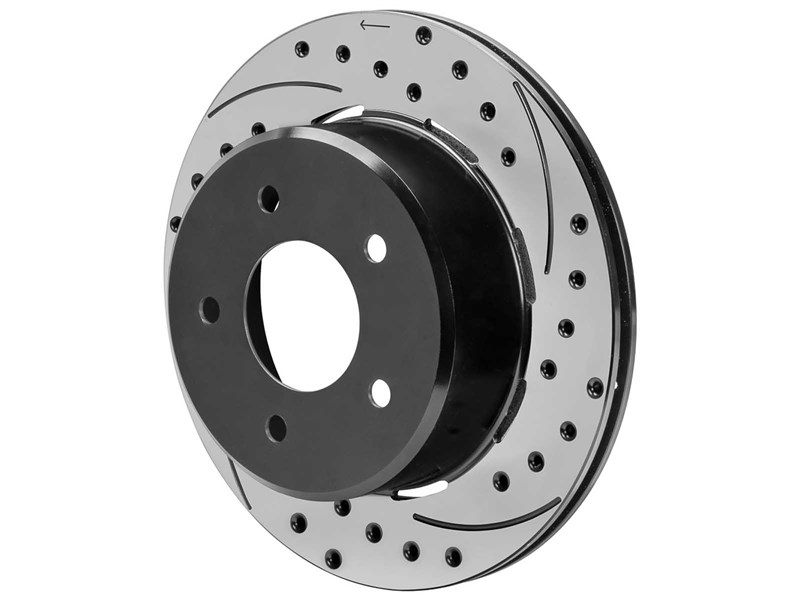 Wilwood 160-17532-BK SRP 32 Vane Drilled & Slotted 5 x 5.00 Right-Hand Rotor