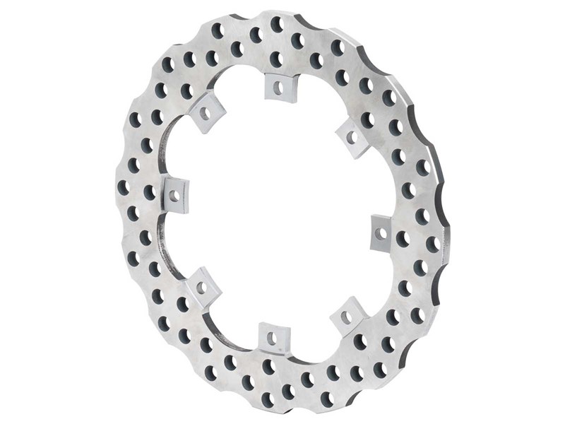 Wilwood 160-17867 11.25" x 0.35" Solid Super Alloy Scalloped Rotor, 8 x 7.00 Dynamic Lug Mount