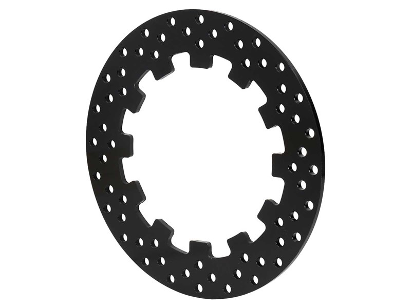Wilwood 160-17945 Drilled Alloy Steel Rotor, 12 LUGx7.77 Snap Ring, Drilled