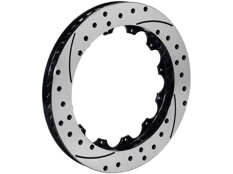 Wilwood 160-18050-BK SRP 13.5" Drilled Vented Right Hand Brake Rotor, 13.50 x .810, 12 on 8.75"