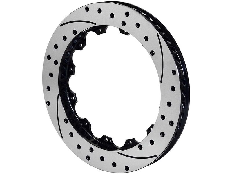 Wilwood 160-18051-BK SRP 13.5" Drilled Vented Left Hand Brake Rotor, 13.50 x .810, 12 on 8.75"