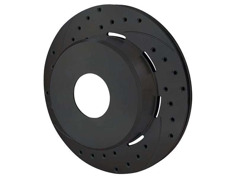 Wilwood 160-6972-BK SRP Drilled Brake Rotor, 1.91" Offset, BLK, RH 12.19 x .810 - Blank