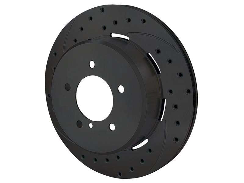 Wilwood 160-8744-BK SRP Drilled Brake Rotor, 2.31" Offset, BLK, RH 12.19 x .810 - 5x4.75" BC
