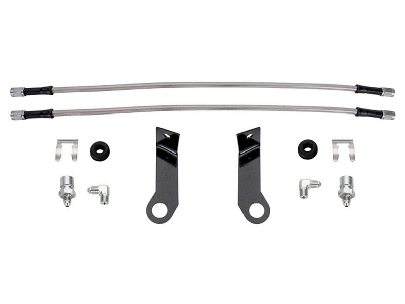 Wilwood 220-17300 Flexline Brake Line Kit, 14 inch, -3, M10-1.0 IF, 1/8 NPT