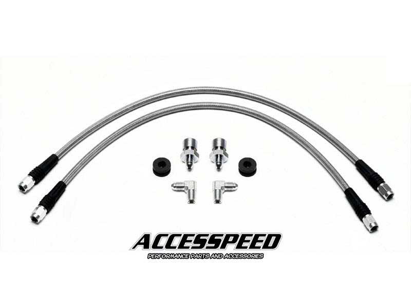 Wilwood 220-6860 Flexline 22" Stainless Brake Line Kit For Wilwood Big Brake Kits