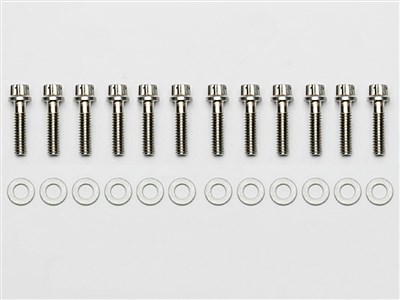 Wilwood 230-4572 Rotor Bolt Kit, Front, Fixed Rotors,12 Pt. Stainless