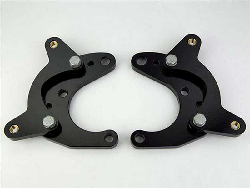 Wilwood 249-11536/37 Caliper Brackets (2), HD Front, 65-76 A-Body Drum Mopar, 11" Rotor