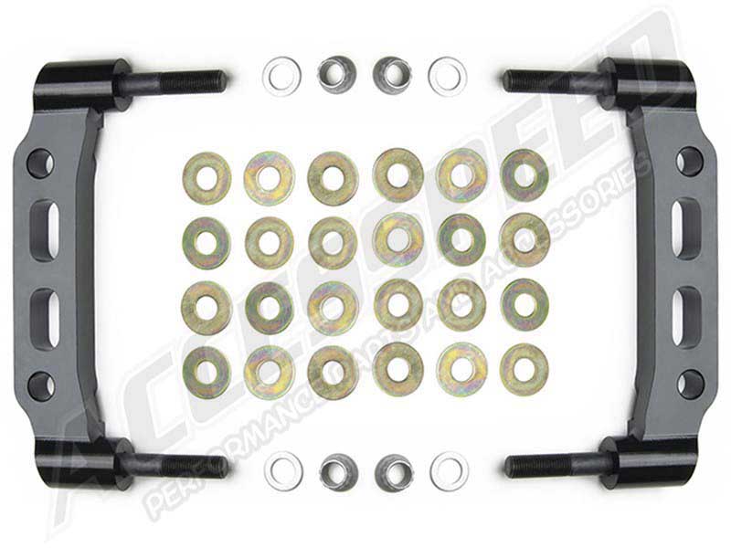 Wilwood 249-16488/89 Caliper Mounting Bracket Set for FSL4R/FSL6R-11.75" RTR-3.50" Mount-5 deg Clock
