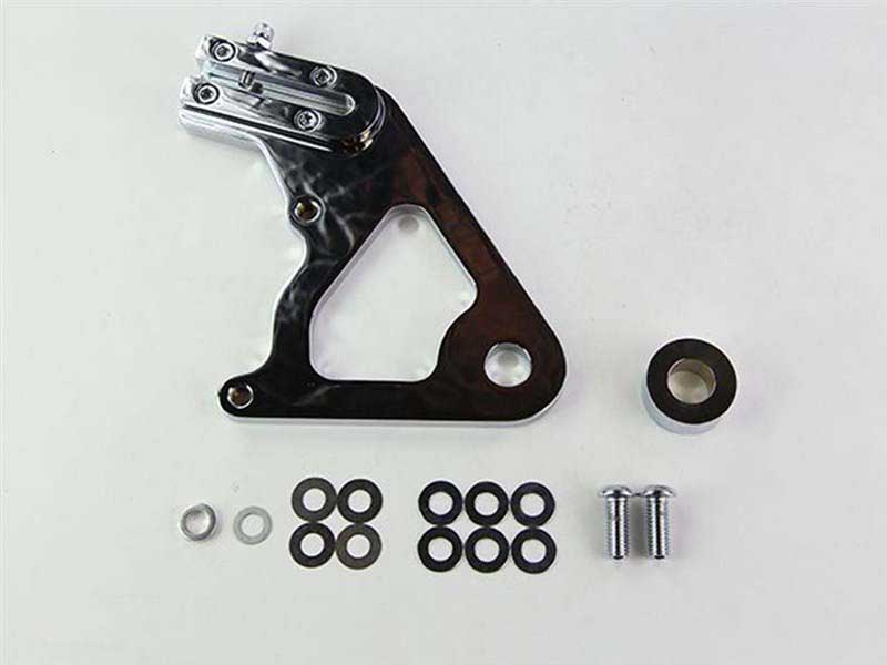 Wilwood 250-8035 Caliper Mounting Kit,Chrome, w/Bracket GP310,1984-99 Softail