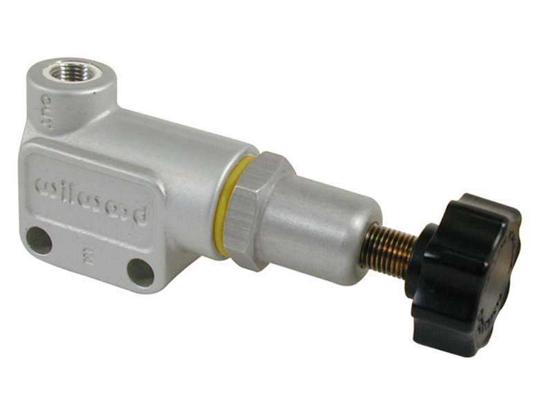 Wilwood 260-12627 Proportioning Valve with Compact Knob, M10x1 BBF Inlet & Outlet
