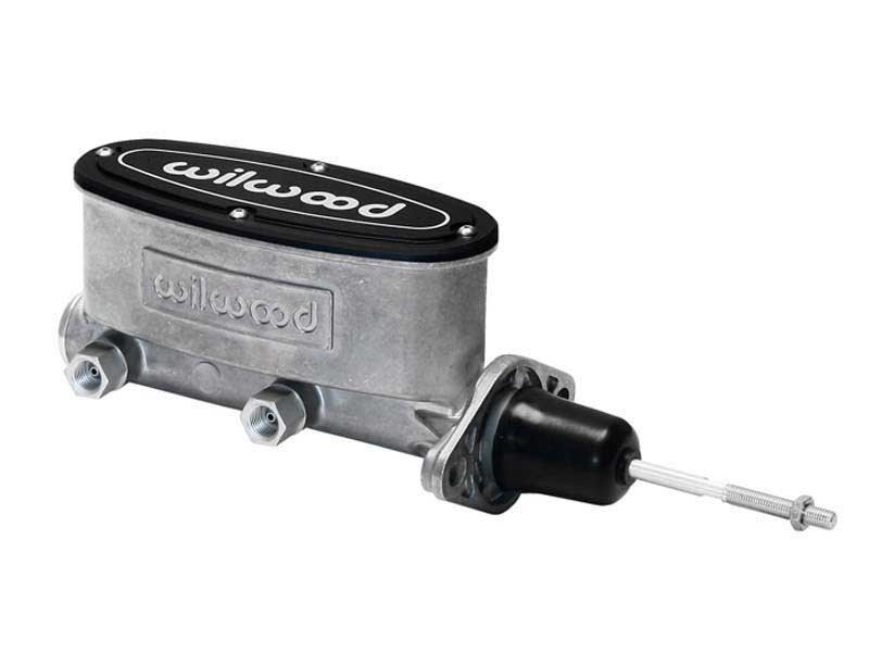Wilwood 260-13375 Tandem Aluminum Master Cylinder With Pushrod, 15/16" Bore, Standard Finish