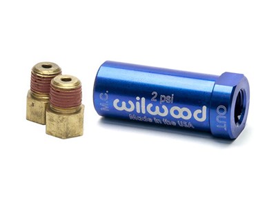 Wilwood 260-13783 Blue New Style 2-psi Residual Pressure Valve with Fittings