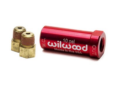 Wilwood 260-13784 Red New Style 10-psi Residual Pressure Valve with Fittings