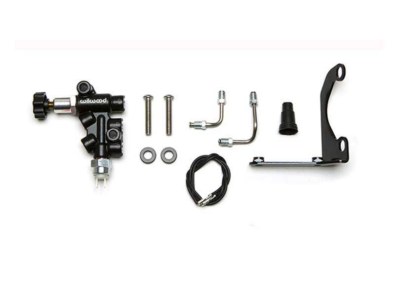 Wilwood 260-14248 Tandem Remote Master Cylinder Mounting Bracket L/H Kit w/ Prop Valve