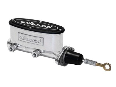 Wilwood 260-15490-P Remote Tandem Master Cylinder, 7/8" Bore, Silver, 1965-1973 Ford