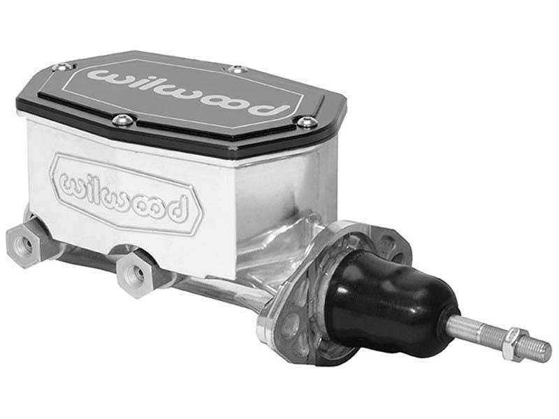Wilwood 260-16521-P Tandem Compact Master Cylinder 15/16-in Bore W/ Pushrod Chrome Powdercoat