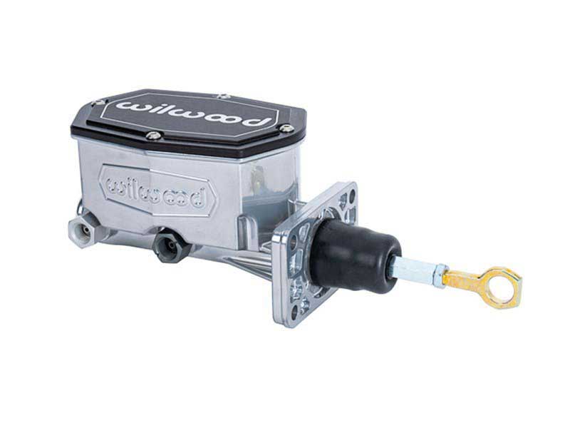 Wilwood 260-16791-P Tandem Compact Master Cylinder, 15/16" Bore, Chrome, Mopar 4-Bolt W/Pushrod