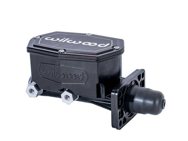 Wilwood 260-16793-BK Tandem Compact Master Cylinder, 1-1/8" Bore, Black-Mopar 4-Bolt