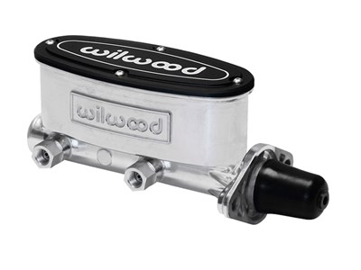 Wilwood 260-8555-P Tandem Aluminum Master Cylinder, 1.0" Bore, Ball-Burnish Finish