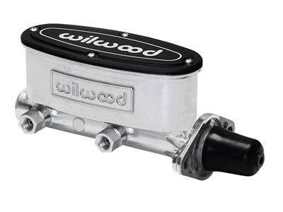 Wilwood 260-8556-P Tandem Aluminum Master Cylinder, 1.12" Bore, Ball-Burnish Finish