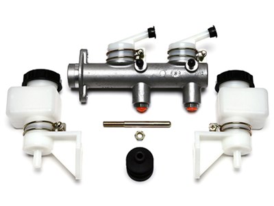 Wilwood 260-8794 Tandem Master Cylinder, 1" Bore w/ Fixed Reservoirs