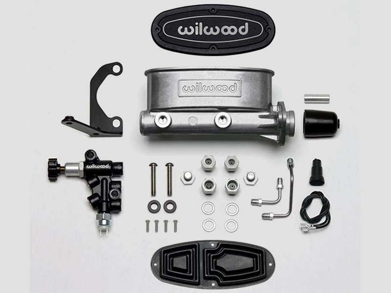 Wilwood 261-13269 Tandem Master Cylinder W/Bracket & Valve, 1.0" Bore, Bare Finish