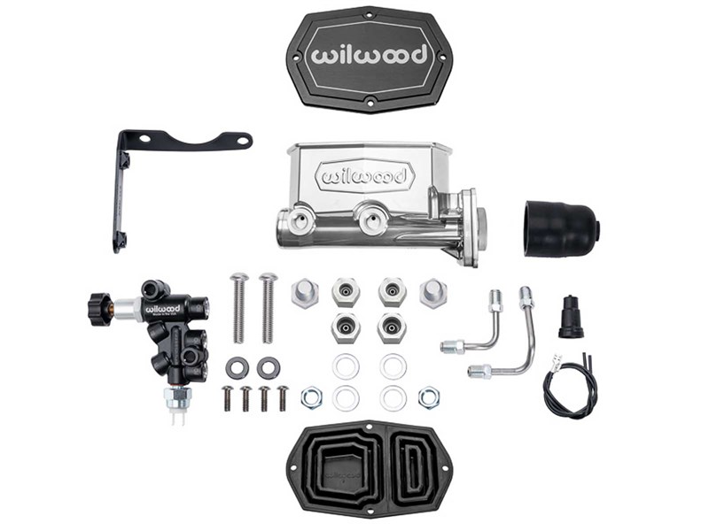 Wilwood 261-17798-P TC Master Cylinder, 1.00-in, W/P-Valve, Chrome Powdercoat, RH for Mopar