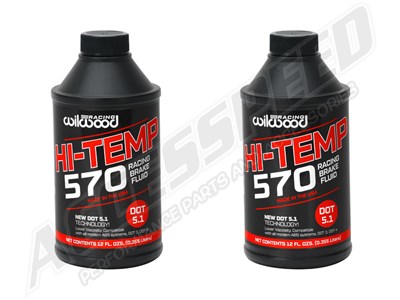 Wilwood 2-Pack of 290-0632 Hi-Temp 570-Degree High Performance Brake Fluid (2 - 12oz Bottles)