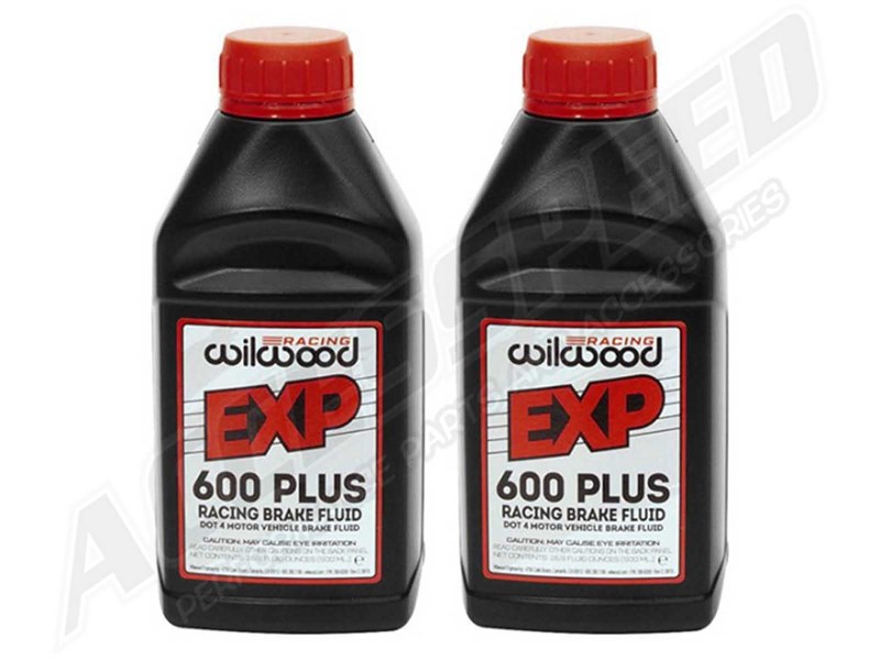 Wilwood 2-Pack of 290-6209 EXP 600 Plus Racing Brake Fluid, Pair of 500ml Bottles