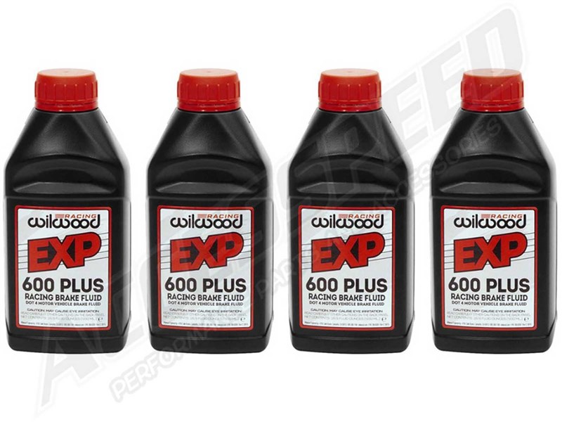Wilwood 4-Pack of 290-6209 EXP 600 Plus Racing Brake Fluid, 4-500ml Bottles