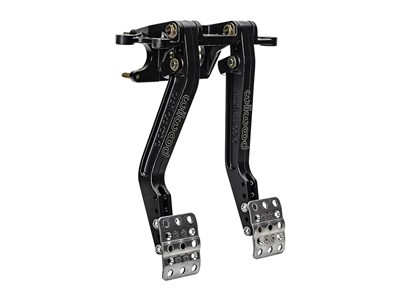 Wilwood 340-16833 Adjustable Swing Mount Tandem Brake and Clutch Pedal with 5.5-6.25:1 Ratios