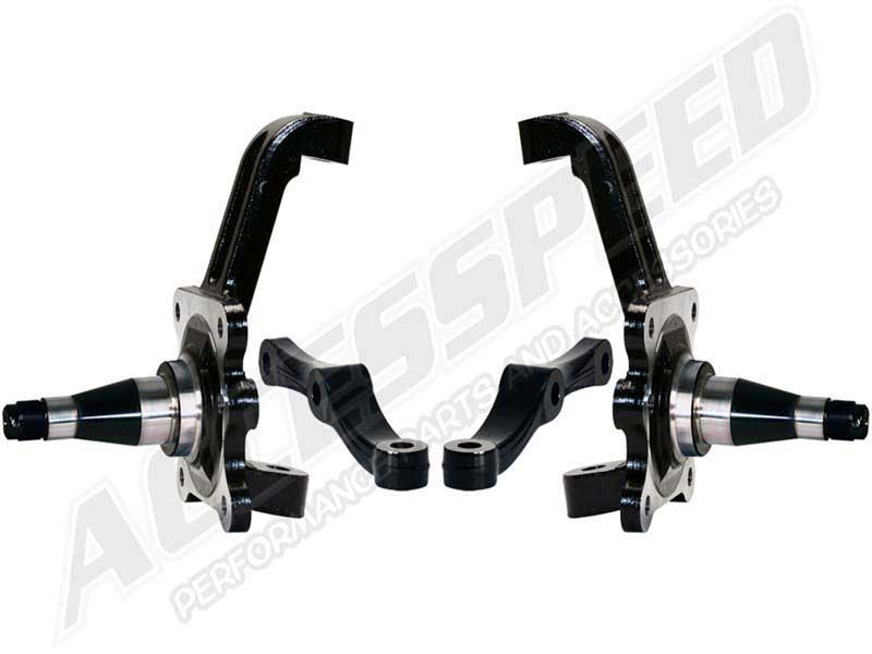 Wilwood 830-10832 WWE Pro Spindles Pair of Stock-Height Spindles W/Steering Arms 71-80 Pinto/Must II