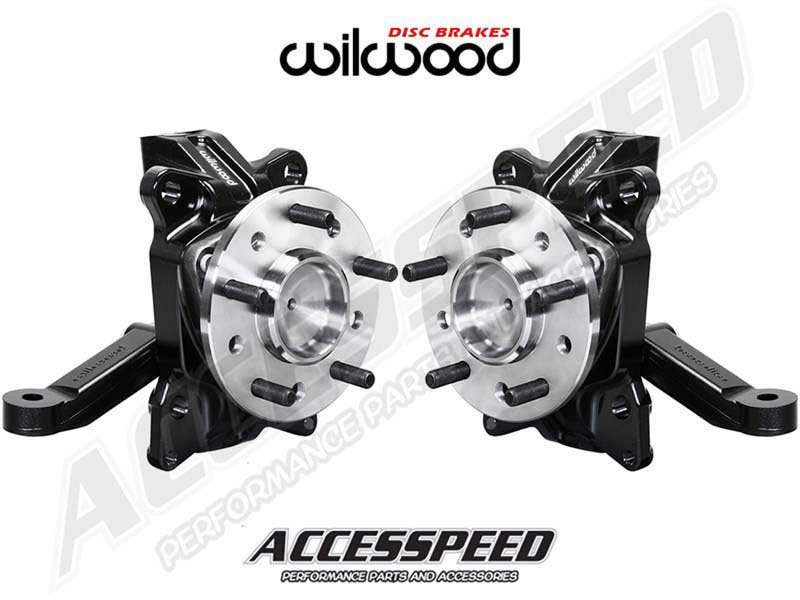 Wilwood 831-14202 Front 2.5" Drop Spindle Kit W/Hub & Steering Arm 1971-1987 C10/C15 Truck