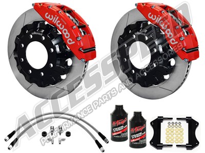 Wilwood TC6R 16" Front Brake Kit Red Slotted W/Brake Lines, Fluid 2000-2006 GM 2500/3500 Truck/SUV