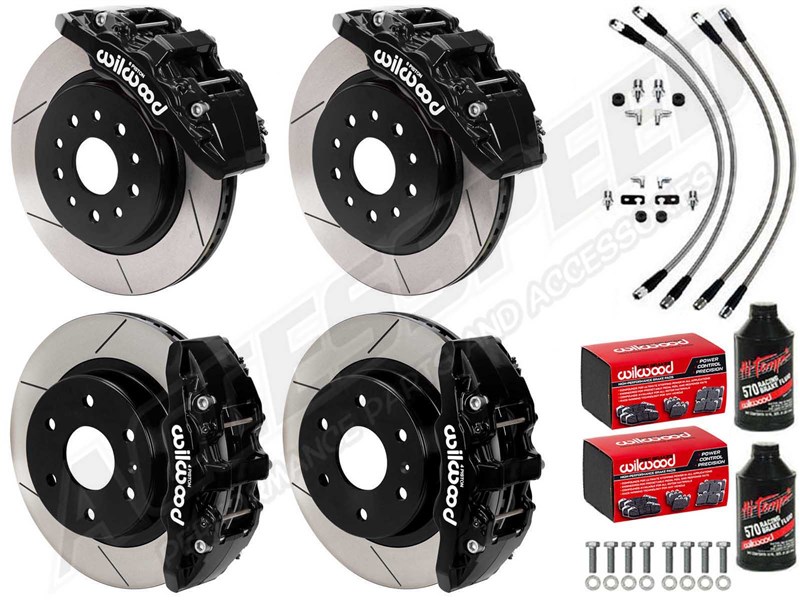 Wilwood AERO-DM Front & Rear Big Brake Combo with Lines & Fluid, Black, 2022-2024 MBZ Sprinter 2500
