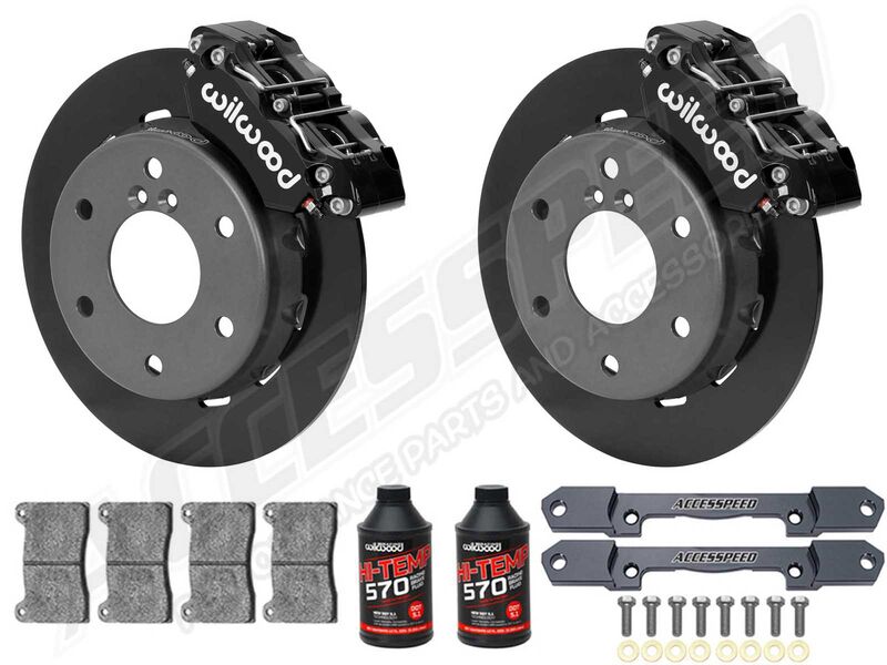 Wilwood Front Big Brake Kit Combo With Brake Lines & Fluid, Black for 2024+ Can-Am Maverick X3 6-Lug