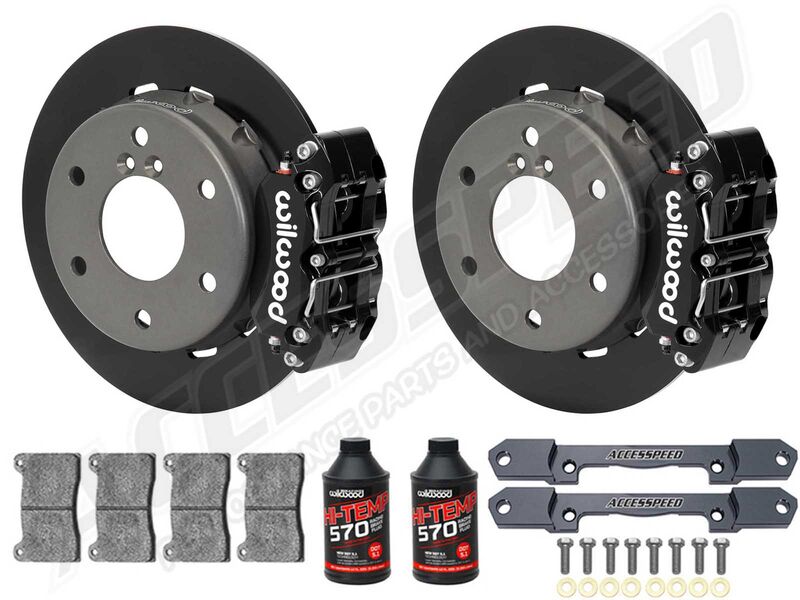 Wilwood Rear Big Brake Kit Combo With Brake Lines & Fluid, Black for 2024+ Can-Am Maverick X3 6-Lug