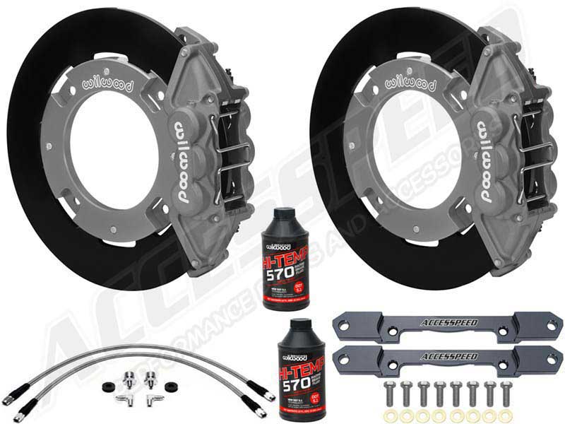Wilwood Rear UTV Race Big Brake Kit Combo With Brake Lines & Fluid for 2014-2023 Polaris RZR-XP1000