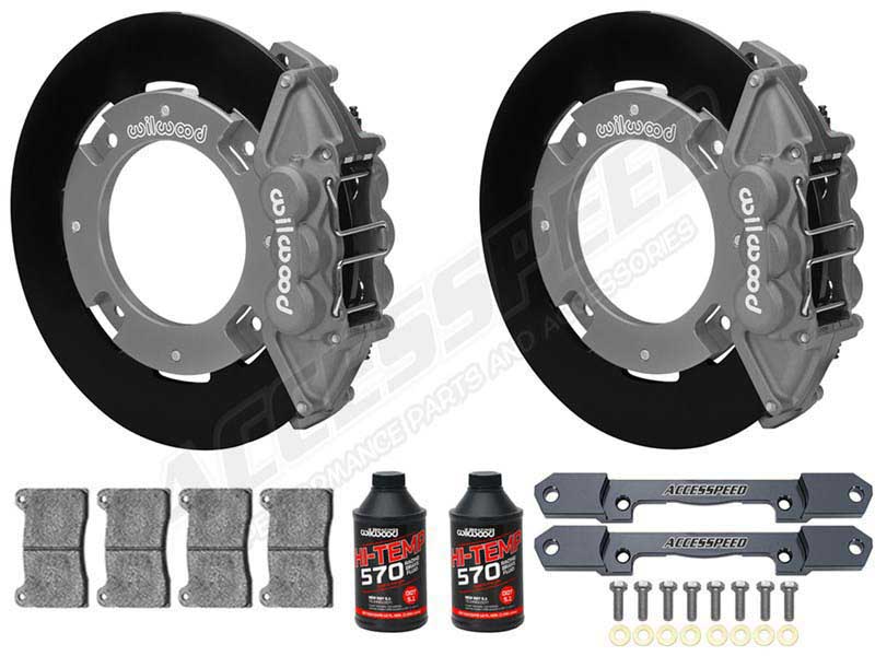 Wilwood Rear UTV RACE Big Brake Kit Combo with Fluid, Gray, for 2019-up Honda Talon 1000X