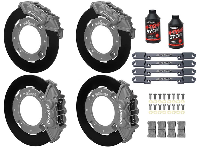 Wilwood Front & Rear UTV RACE Big Brake Kit Combo with Brake Fluid for 2019-up Honda Talon 1000R