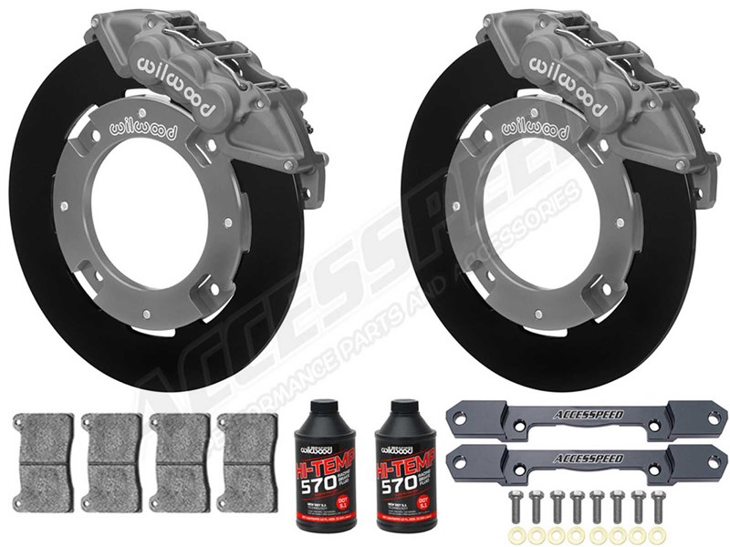 Wilwood Front UTV RACE Big Brake Kit Combo with Fluid, Gray, for 2019-up Honda Talon 1000R