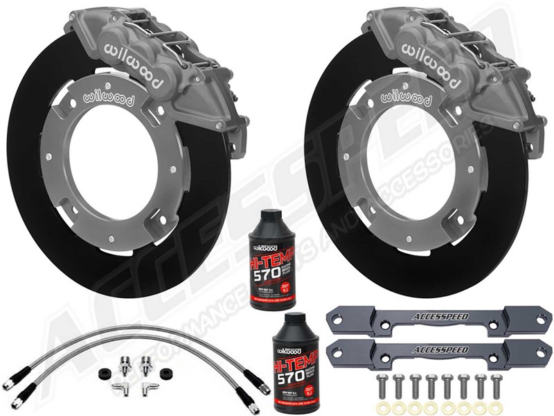 Wilwood Front UTV RACE Brake Kit Combo with Brake Lines, Gray, For 2019-up Honda Talon 1000R