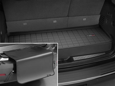 WeatherTech 401092SK Black Cargo Liner W/Bumper Cover Behind 3rd Row 2018+ Expedition Max Navigator