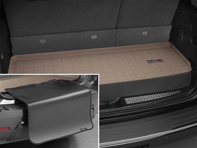 WeatherTech 411092SK Tan Cargo Liner W/Bumper Cover Behind 3rd Row 2018+ Expedition Max Navigator
