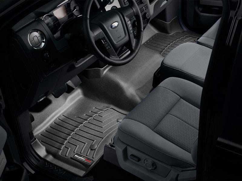 WeatherTech 442951 Black Front FloorLiner Floor Mats 2011-2014 Ford F-150