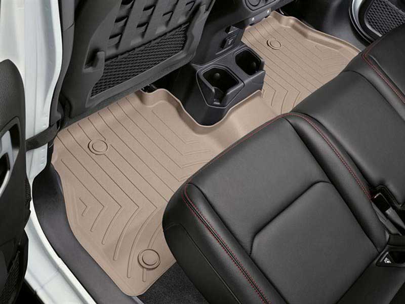WeatherTech 4513134 FloorLiner Tan Rear Floor Mats For 2020+ Jeep Gladiator