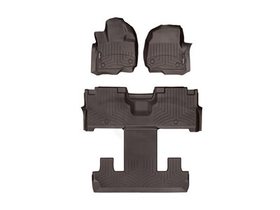 WeatherTech 471295-1-5 Cocoa 1st, 2nd Bucket & 3rd FloorLiners, 2018-2020 Expedition Max Navigator L
