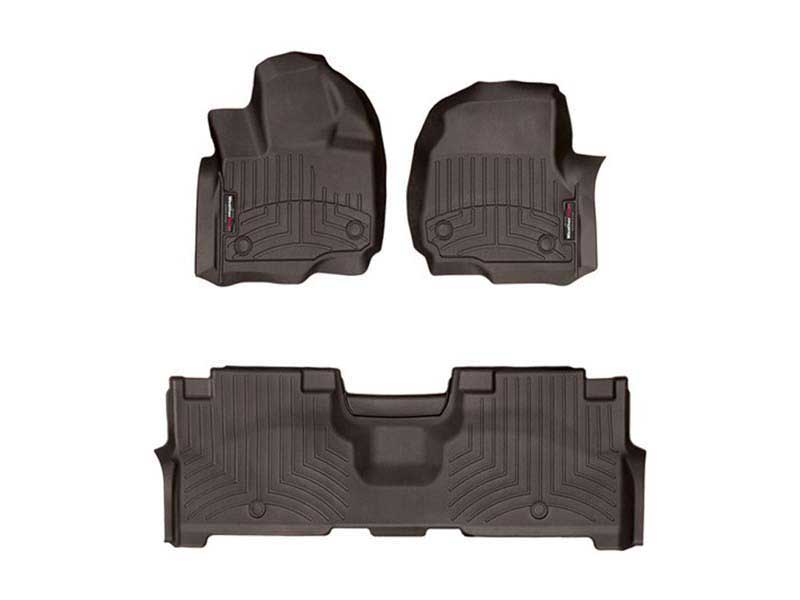 WeatherTech 471665-1-2 FloorLiners Cocoa 1st & 2nd Row W/Bench, 2021+ Ford Expedition/Expedition Max