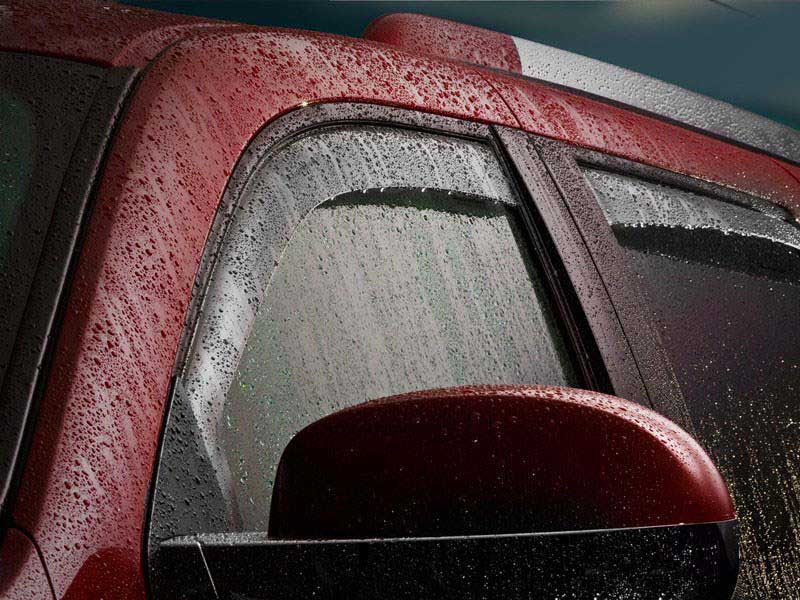 WeatherTech 82922 Front & Rear Dark Smoke Side Window Deflectors For 2018+ Wrangler JL & Gladiator