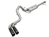 aFe 49-46030-B Rebel Series Stainless Cat-Back Exhaust, Black Dual Tips, 2007-2014 FJ Cruiser / aFe 49-46030-B Rebel Series Stainless Cat-Back